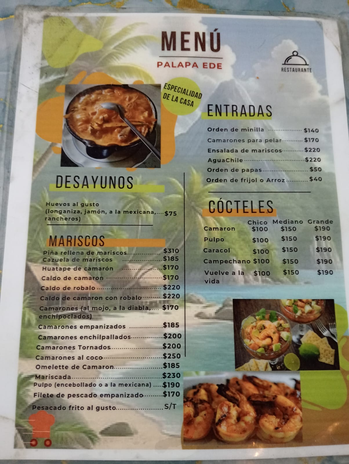 Menú Restaurante EDE