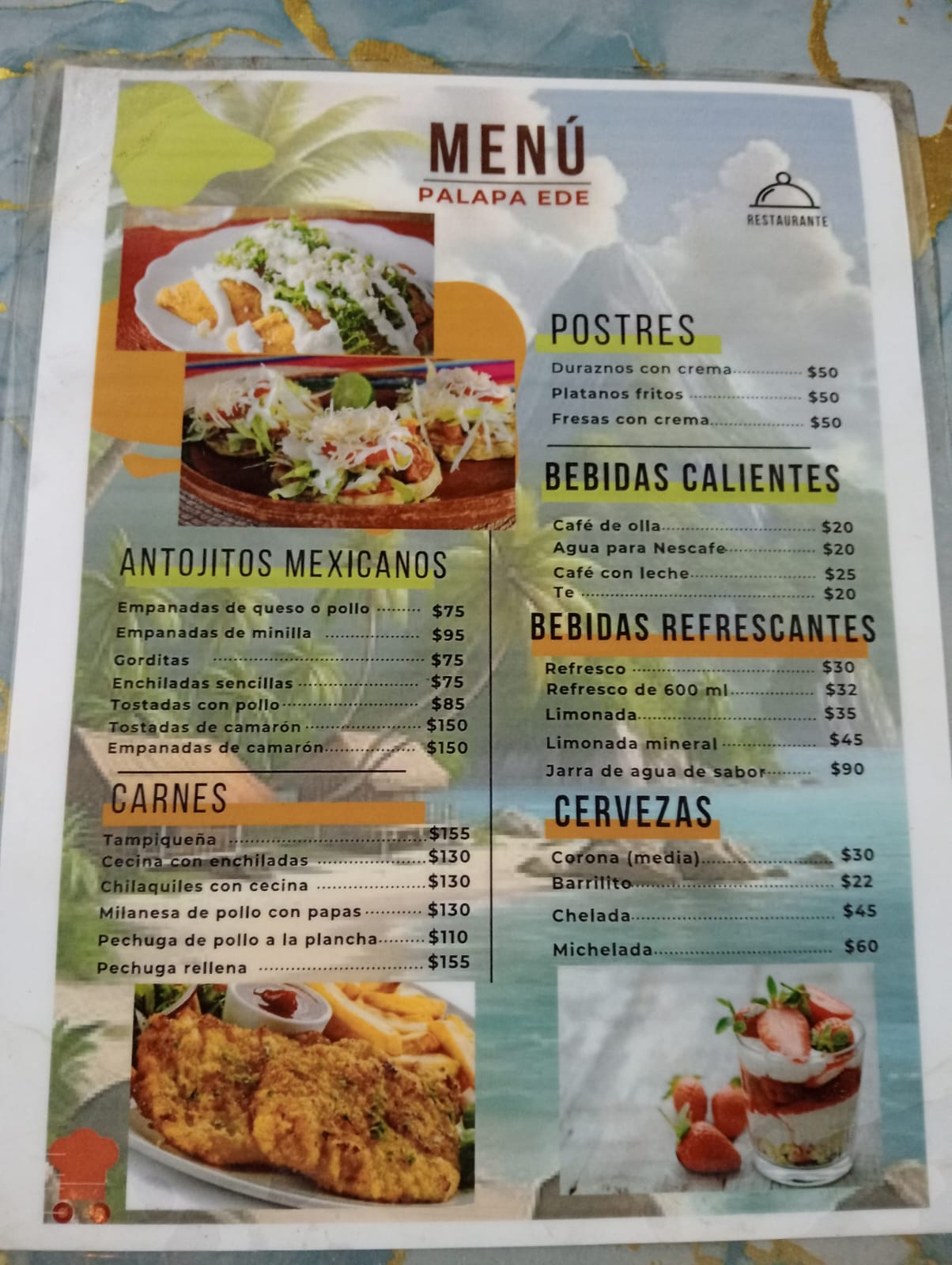 Menú Restaurante EDE